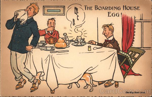 The Boarding House Egg! Comic, Funny
