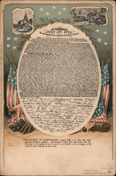 Declaration of Independance Patriotic