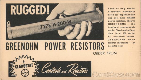 Greenohm Power Resisters Advertising