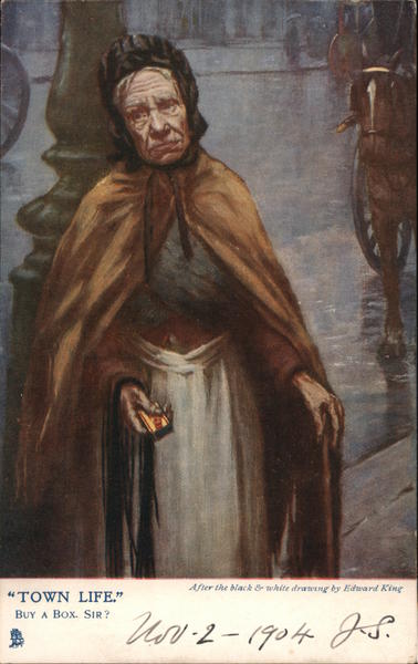 Town Life Edward King Tuck's Oilette Series