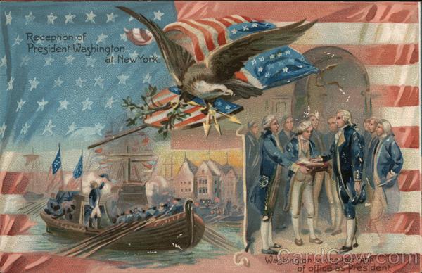 Reception of President Washington at New York Presidents