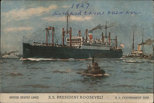 S.S. President Roosevelt Boats, Ships