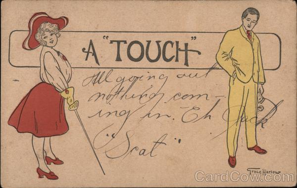 Woman Wielding Fencing Foil Grace Harlow Women