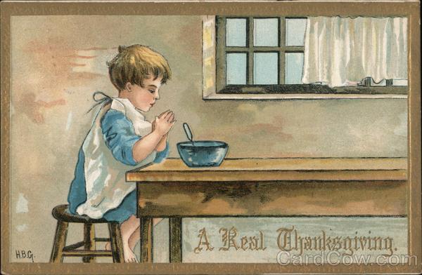 A Real Thanksgiving H. B. Griggs (HBG) Children