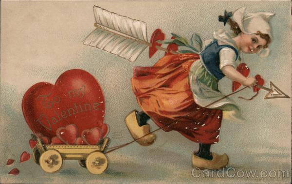 Be My Valentine Ellen Clapsaddle Cupid