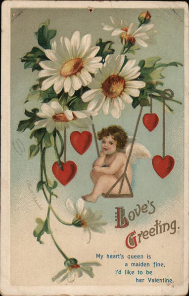 Love's Greeting Ellen Clapsaddle Cupid