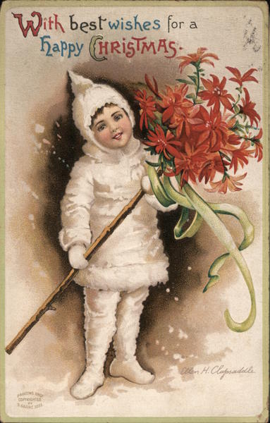 With best wishes for a happy Christmas Ellen Clapsaddle