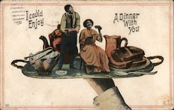 I Could Enjoy a Dinner With You Postcard