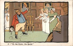 Man at Party Dripping Wet Postcard