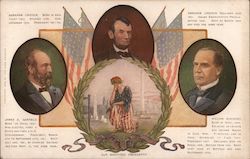 Our Martyred Presidents: Garfield, Lincoln and McKinley Postcard