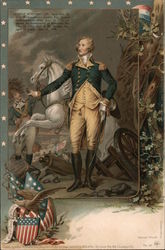 George Washington With a White Horse Postcard