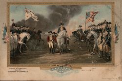 Parade at Yorktown, Oct. 1781, Surrender of Cornwallis Patriotic Postcard Postcard Postcard