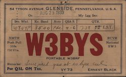 W3BYS: Glenside, Pennsylvania Postcard