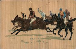 Horse Racing Postcard