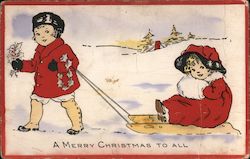 A Merry Christmas to All Children Postcard Postcard Postcard