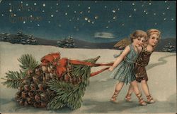 Giant Pinecone, A Merry Christmas Postcard