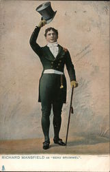 Richard Mansfield as "Beau Brummel" Postcard