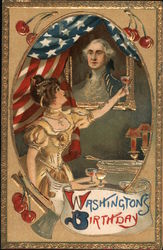 Washington's Birthday Postcard