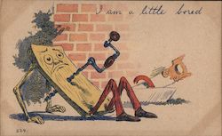 Pun: I'm a Little Bored Postcard