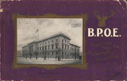 BPOE Lodge, Philadelphia, PA Elks Club Postcard Postcard Postcard