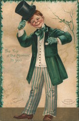 The Top o' the Mornin' to You, Leprechan Ellen Clapsaddle Postcard Postcard Postcard