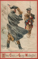 Washington at Valley Forge. Postcard