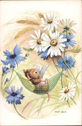 Mouse and His Hammock Mice Postcard Postcard Postcard