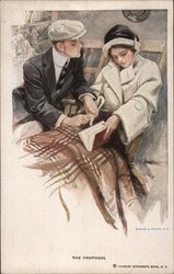 The Proposal Harrison Fisher Postcard Postcard Postcard