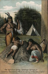 Native American family Native Americana Postcard Postcard Postcard