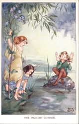 The Fairies Mirror, Rene Cloke Postcard