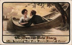A Summer Girls Diary Postcard