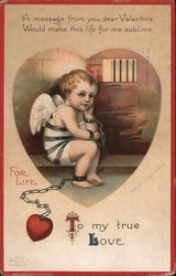 To my True Love Cupid Postcard Postcard Postcard