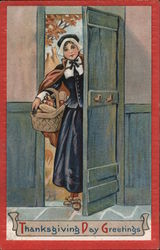 Thanksgiving Day Greetings Postcard