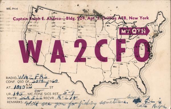 WA2CFO, Griffiss AFB Rome New York