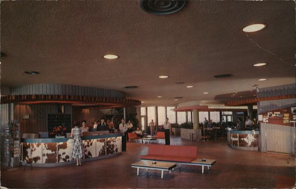 The Lobby, Western Hills Lodge Wagoner Oklahoma John A. Stryker