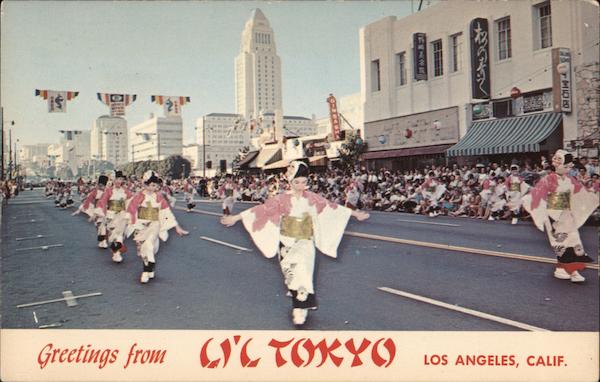 Greetings from L'il Tokyo - Annual Nisei Week Parade Los Angeles California