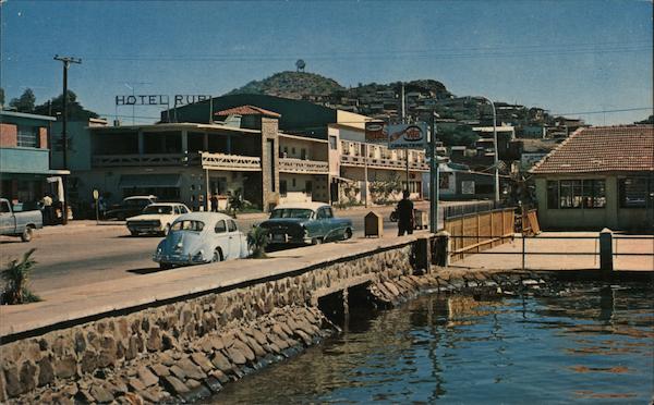 A Bayside Street Scene at Guaymas Sonoro Mexico