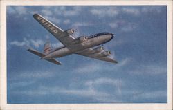 United Airlines DC-6 Mainliner 300 Postcard