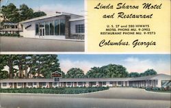 Linda Sharon Motel and Restaurant Postcard
