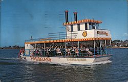 Floridaland Sternwheeler Riverboat "Harbor Queen" Postcard