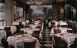 Detroit-Leland Hotel, Grenadier Dining Room & Lounge Postcard