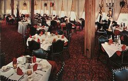Main Dining Room - Motel Colonnade Postcard