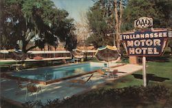 Tallahassee Motor Hotel and Dining Room Florida Postcard Postcard Postcard