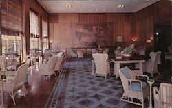 Mammoth Springs Hotel Lounge Postcard