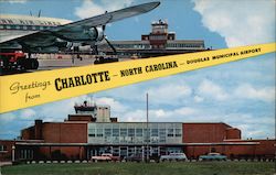 Douglas Municipal Airport Charlotte, NC Postcard Postcard Postcard