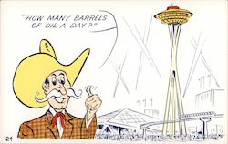 Fair Comic Card: Seattle World's Fair Postcard