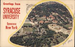 Greetings from Syracuse University New York Postcard Postcard Postcard