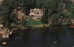 Oak Lawn Lodge & Cottages Lake George, NY Postcard Postcard Postcard
