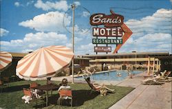Sands Motel and Restaurant Postcard