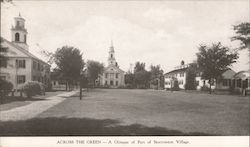 Across the Green - a glimpse of part of Storrowton Village Postcard